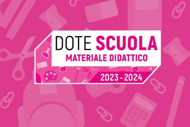 Dote scuola A.S. 2023/2024 - Materiale didattico